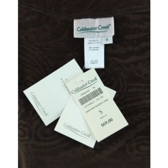 Brown Paisley Cardigan Travel Knit - Picture 5 of 5